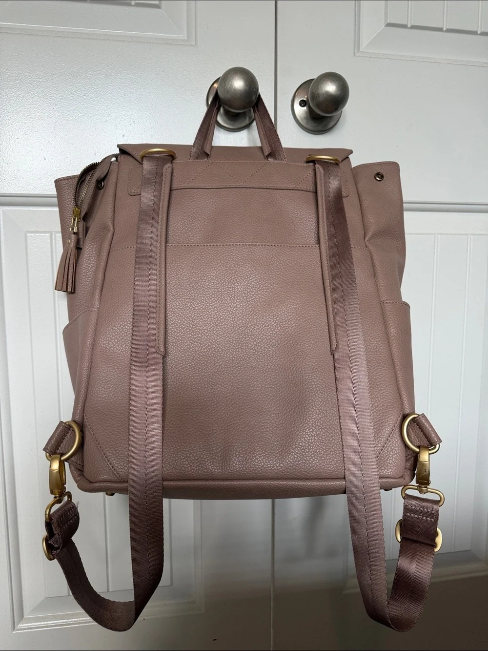 Freshly Picked Dusty Rose Faux Leather Backpack